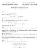 Đề thi vào lớp 10 môn Toán năm 2020-2021 có đáp án - Trường Đại học KHTN ĐHQG Hà Nội