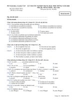 Đề thi tốt nghiệp THPT Quốc Gia môn Tiếng Pháp hệ 3 năm 2007-2008 lần 1 mã đề 692