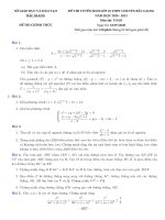 Đề thi vào lớp 10 chuyên Toán năm 2020-2021 - Sở GD&ĐT Bắc Giang