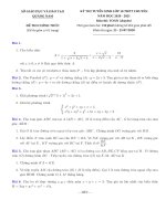 Đề thi vào lớp 10 chuyên Toán năm 2020-2021 - Sở GD&ĐT Quảng Nam