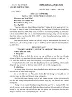 BAO CAO CHINH TRI CHI BO