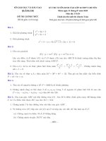 Đề thi vào lớp 10 chuyên Toán năm 2020-2021 - Sở GD&ĐT Quảng Trị