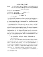 Tóm tắt luận văn Thạc sĩ: Một số giải pháp đẩy mạnh hoạt động dịch vụ khách hàng cá nhân của Ngân hàng Nông Nghiệp và phát triển nông thôn Việt Nam trên địa bàn Thành Phố Nam Định