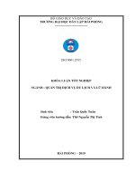Khóa luận tốt nghiệp ngành Văn hóa du lịch: Một số giải pháp nhằm phát triển du lịch ở khu di tích Đông Yên Tử