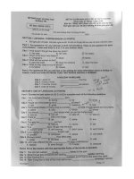 Đề thi vào lớp 10 chuyên Tiếng Anh năm 2020-2021 có đáp án - Sở GD&ĐT Quảng Trị