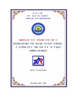 Đánh giá hoạt động quản lý đơn hàng tại công ty cổ phần đầu tư dệt may thiên an phát 
