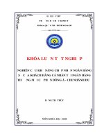Nghiên cứu khả năng chấp nhận ngân hàng số của khách hàng cá nhân tại ngân hàng đông á chi nhánh huế 