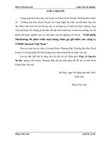 Luận văn tốt nghiệp: Giải pháp Marketing để phát triển mặt hàng chăn ga gối đệm của công ty TNHH Amante Việt Nam