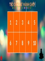 Trò chơi powerpoint  Lật mảnh ghép 2 siêu trí tuệ việt