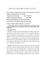 Thông tin về những đóng góp mới của luận án - Đề tài: Mối quan hệ giữa lãnh đạo ba chiều và kết quả hoạt động của doanh nghiệp