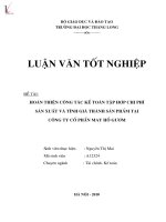 Khóa luận tốt nghiệp hoàn thiện công tác kế toán tập hợp chi phí sản xuất và tính giá thành sản phẩm tại công ty cổ phần may hồ gươm 