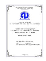 Nghiên cứu thái độ học tập các môn Lý luận chính trị của sinh viên trường Đại học Nội vụ Hà Nội (Đề tài NCKH)