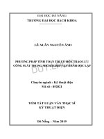 Phương pháp tính toán tối ưu hóa trào lưu công suất trong Microgrid vận hành độc lập.PDF