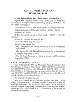 BÀI THU HOẠCH DIỄN án hồ sơ DS lđ 01 