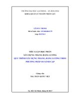 Tiểu luận xây dựng thang bảng lương quy trình xây dựng thang bảng lương theo phương pháp so sánh cặp 