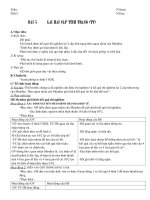 tuaàn tuaàn n soaïn tieát 5 n daïy baøi 5 lai hai caëp tính traïng tt a muïc tieâu 1 kieán thöùc hs phaûi giaûi thích ñöôïc keát quaû thí nghieäm lai 2 caëp tính traïng theo quan nieäm cuûa menñen