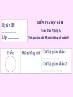 truong th va thcs phuong ninh phung hiep hau giang hoï teân hs lôùp kieåm tra hoïc kyø ii moân thi vaät lyù 6 thôøi gian laøm baøi 45 phuùt khoâng keå phaùt ñeà ñieåm ñieåm baèng chöõ chöõ kyù giaùm