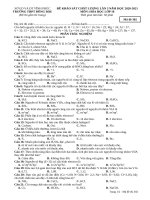 Hóa học 10 mã đề 302 