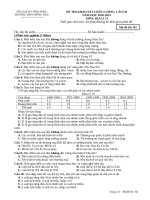 ĐỊA lý 11  mã 702 