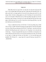 Tiểu luận tốt nghiệp: Đánh giá hiệu quả hệ thống xử lý nước thải ở công ty cổ phần thức ăn thủy sản Vĩnh Hoàn 1