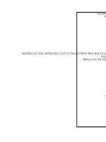 KHÓA LUẬN tốt NGHIỆP dược học FULL (dược LIỆU và dược cổ TRUYỀN) nghiên cứu đặc điểm thực vật và thành phần hóa học của tinh dầu loài vương tùng 