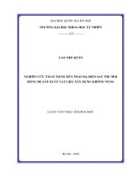 Luận văn Thạc sĩ Khoa học: Nghiên cứu tái sử dụng bùn thải mạ điện sau thu hồi đồng để sản xuất vật liệu xây dựng không nung
