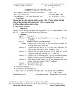 Nghiên cứu ổn định và biến dạng của công trình bờ kè ven sông trong điều kiện đất yếu và nước nổi ở vùng đồng bằng sông cửu long 