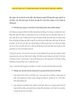 Luu y khi tham du le mo thau truyen thong 