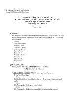 noäi dung vaø quy caùch ra ñeà thi moân tieáng anh kyø thi olympic truyeàn thoáng 30 4 laàn thöù xiv toå chöùc taïi tröôøng thpt chuyeân leâ hoàng phong tp sở giáo dục đào tạo tp hồ chí minh trường th