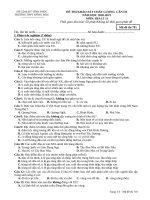 ĐỊA lý 11 mã 701 