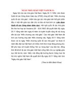 NGAY NHA GIAO VIET NAM 2011