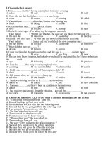 i §ò sè 8 i choose the best answer 1 tom that he’s having a party here tomorrow evening a askes b said c says d told 2 clair told me that her father a race horse a owns b owned c owning d ab 3 you sa