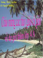 powerpoint presentation trường th số 2 lao bảo gv nguyễn thị hồng thứ ba ngày 10 tháng 11 năm 2009 khoa học nước là một chất lỏng trong suốt không màu không mùi không vị không có hình dạng nhất địn