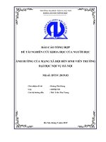 Ảnh hưởng của mạng xã hội đến sinh viên Trường Đại học Nội vụ Hà Nội (Đề tài NCKH)