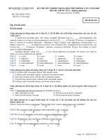 Đề thi tốt nghiệp THPT Quốc Gia môn Tiếng nga KPB 2006-2007 lần 2 mã đề 254