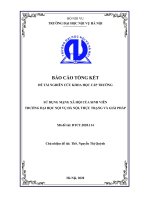 Sử dụng mạng xã hội của sinh viên trường Đại học Nội vụ Hà Nội, thực trạng và giải pháp (Đề tài NCKH)