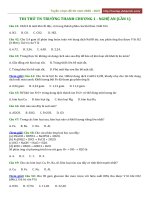 Đề thi thử THPT môn Hóa Học 2021 Thi TN trường Thanh Chương 1 - Nghệ An (Lần 1) -