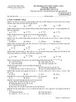 Vật lý 11  mã đề  202 