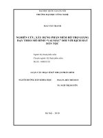 Tóm tắt Luận văn Thạc sĩ Kỹ thuật phần mềm: Nghiên cứu, xây dựng phần mềm hỗ trợ giảng dạy theo mô hình vai mẫu đối với kịch hát dân tộc