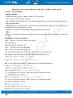 Phương pháp giải bài tập chủ đề Đa thức một biến Toán 7