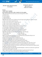 Bộ 5 đề thi giữa HK2 môn Lịch Sử 11 năm 2021 có đáp án Trường THPT Chuyên Nguyễn Tất Thành