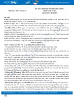 Bộ 5 đề thi chọn HSG môn Lịch Sử 11 có đáp án năm 2021 Trường THPT Hoài An