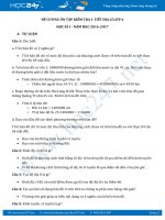 Đề cương ôn tập kiểm tra 1 tiết môn Địa lý 6 năm 2016-2017