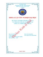 Khóa luận tốt nghiệp kế toán tập hợp chi phí sản xuất và tính giá thành sản phẩm tại công ty TNHH quốc thắng 