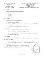 Đề thi vào lớp 10 môn Toán năm 2020-2021 có đáp án - Sở GD&ĐT An Giang