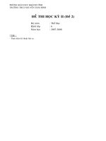 phoøng giaùo duïc khaùnh vónh phoøng giaùo duïc khaùnh vónh tröôøng thcs nguyeãn thaùi bình ñeà thi hoïc kyø ii ñeà 2 boä moân theå duïc khoái lôùp 6 naêm hoïc 2007 2008 ñeà thöïc hieän kyõ thuaät