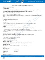 Các dạng toán về Ước chung lớn nhất Toán 6