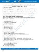 Phương pháp giải bài tập chủ đề Khái niệm biểu thức đại số, giá trị của biểu thức đại số Toán 7