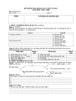 ®ò kióm tra kh¶o s¸t chêt l­îng ®ò kióm tra kh¶o s¸t chêt l­îng n¨m häc 2007 2008 m«n sinh häc 9 hä vµ tªn líp 9 §ióm lêi nhën xðt cña thçy gi¸o a tr¾c nghiöm kh¸ch quan 4 ®ióm c©u 1 2 ®ióm h y lù