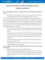 Câu hỏi ôn thi môn Tư tưởng Hồ Chí Minh có đáp án - ĐH Hàng Hải